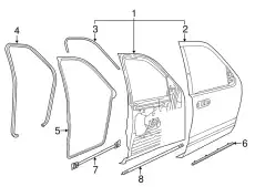 Ручка двери FORD 1L2Z-78203A00-AA