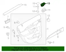Ручка двери FORD BA1Z14527AB
