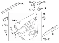 Ручка двери FORD BA1Z14527AB
