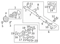 GASKET - WATER PUMP JL3Z-8507-A FORD