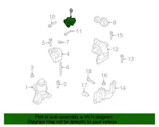 Кронштейн опоры ДВС 9E5Z-6E042-B FORD