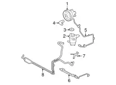 Шланг ГУР FORD 7R3Z-3691-A