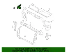 Кронштейн радиатора 8L8Z-8B068-A FORD