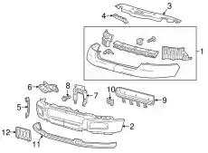 Кронштейн бампера 4L3Z-17755-AA FORD