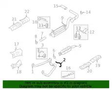 Кронштейн глушителя F7UZ-5K291-BA FORD