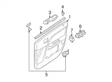 Ручка двери FORD 5G1Z-5422635-AAB