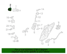 Ручка двери FORD 9H6Z-5422088-BA