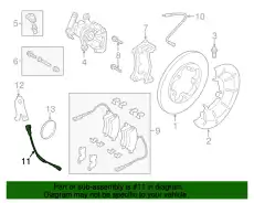 HOSE ASY - BRAKE BK3Z-2282-A FORD