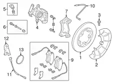 HOSE ASY - BRAKE BK3Z-2282-A FORD