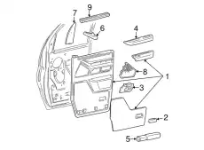 Ручка двери FORD F7UZ-14524-AAP