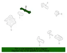 BRACKET F2GZ-19A435-A FORD