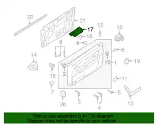 Накладка обшивки двери 8S4Z-5423712-AA FORD