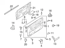 Накладка обшивки двери 8S4Z-5423712-AA FORD