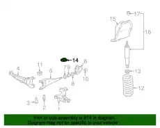 Вставка опоры амортизатора E8UZ-5414-A FORD