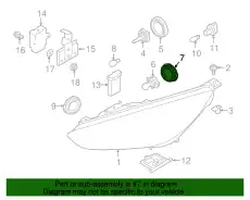 COVER - BULB F1EZ-13K046-C FORD