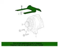 Кронштейн гененаратора 9W7Z-10153-A FORD