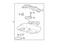 Кронштейн консоли центральной AR3Z-63045B34-A FORD
