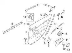 Ручка двери FORD 9H6Z-5422620-CC