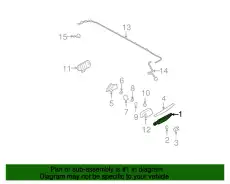 Поводок стеклоочистителя 8L8Z-17526-C FORD