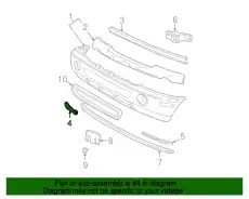 Кронштейн бампера 1L2Z-17859-AA FORD