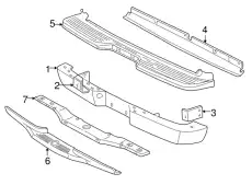 Кронштейн бампера F87Z-17788-AA FORD