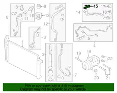 Кронштейн радиатора кондиционера 7T4Z-19734-E FORD
