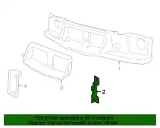 Кронштейн решетки радиатора 6W3Z-8B455-A FORD