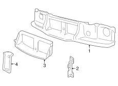 Кронштейн решетки радиатора 6W3Z-8B455-A FORD