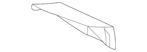 Кронштейн бампера 2M5Z-17D943-AA FORD