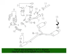 Кронштейн глушителя 8A5Z-5A205-A FORD