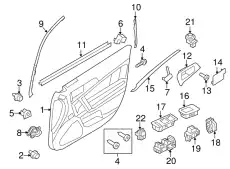 Ручка двери FORD 9H6Z-5422621-AA