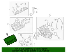Прокладка клапанной крышки FORD BC3Z-6584-D