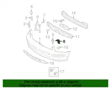 Кронштейн решетки радиатора 5R3Z-8B455-AA FORD
