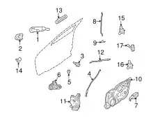 Ручка двери FORD BE5Z-5422088-AAPTM