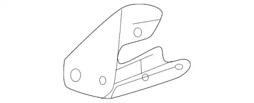 Кронштейн решетки радиатора 1W6Z-8B455-AA FORD
