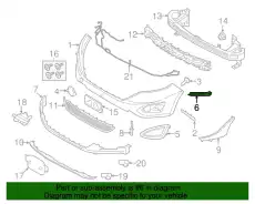 Решетка бампера FORD FT4Z-17E811-AA