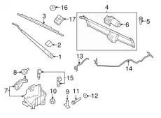Поводок стеклоочистителя BL1Z-17526-AA FORD