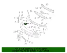 Кронштейн бампера 7R3Z-17752-A FORD