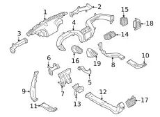DUCT - HEATER EM2Z-19B680-A FORD