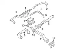 Патрубок отопителя 6L2Z-19D888-AA FORD