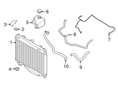 SUPPORT - RADIATOR GN1Z-8A194-A FORD