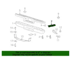 Кронштейн бампера F37Z-17787-A FORD