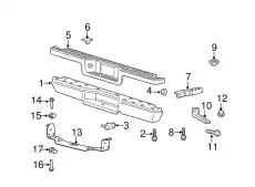 Кронштейн бампера F37Z-17788-A FORD