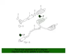 Изолятор глушителя 6E5Z-5F262-AA FORD