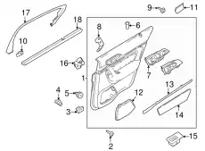 Ручка двери FORD DA5Z-14527-AB