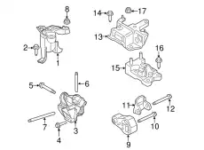 Болт W500243-S437 FORD