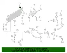 Подушка радиатора 7L1Z-8125-A FORD