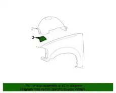 Кронштейн крыла 4L3Z-16072-AA FORD