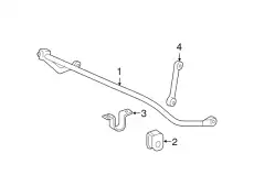 Втулка стабилизатора переднего 7C3Z-5484-C FORD