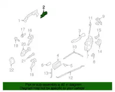 Ручка двери FORD 8S4Z-5422088-AA